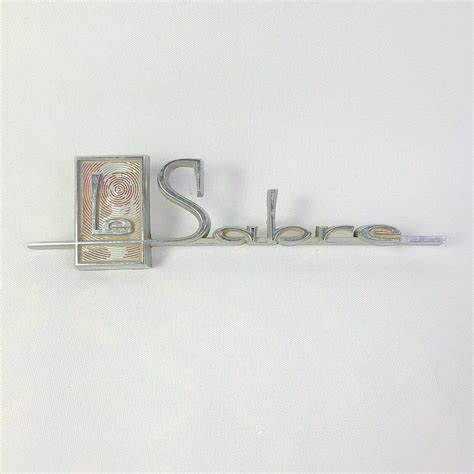 Vintage Buick Lesabre Car Emblem Badge Script Logo Metal Etsy Uk