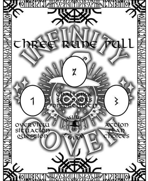 Rune 3 Rune Pull — Infinity Coven Runes Rune Reading Divination Runes