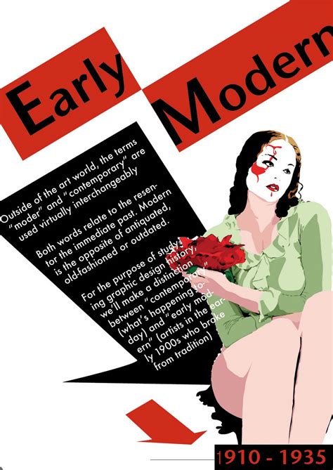Sarahs Graphic Design Blog Early Modern Poster