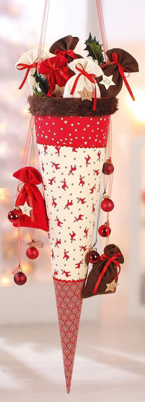Was gibt es spannenderes zu weihnachten als geschenke auspacken? Adventskalender http://blog.buttinette.com/basteln/adventskalender-schultuete/ | Adventkalender ...