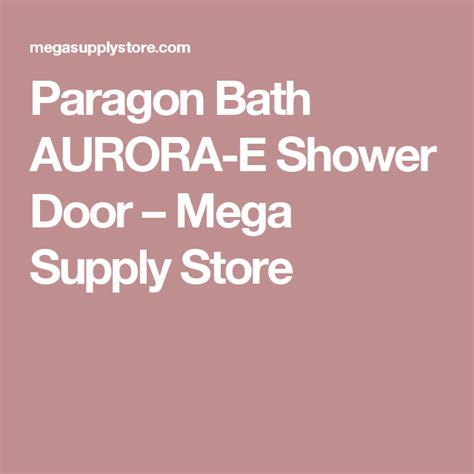 Paragon new character builds building aurora is a bit more complicated compared to serath as she can full fill a multitude of roles and positions with about 3 styles of builds. Paragon Bath AURORA-E Shower Door - Mega Supply Store ...