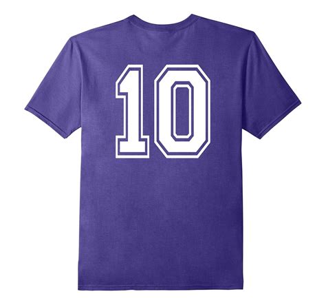 Number 10 T Shirt Back 4lvs 4loveshirt