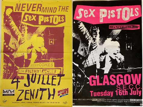 Lot 254 Sex Pistols Filthy Lucre 1996 Billboard