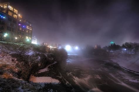 Spokane River Fog Winter Is The Season In Which People Try Flickr