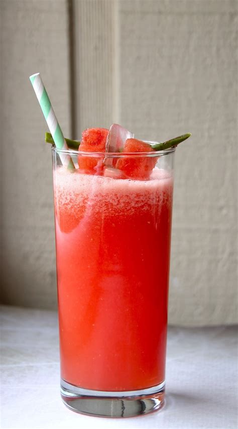 Watermelon Agua Fresca With Lime Ginger And Aloe