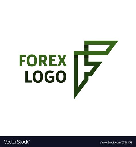 Abstract Logo For Forex F Lettercompanies Vector Image