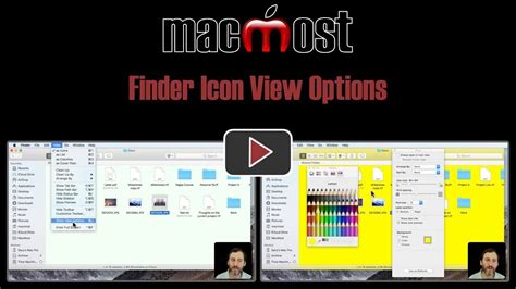 Finder Icon View Options 1650 Youtube