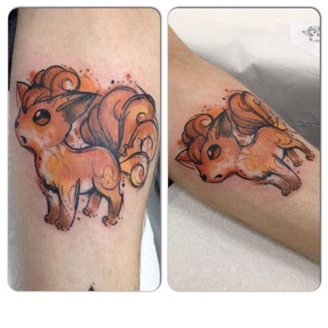 Other pokémon tattoos she has done include squirtle, vulpix, charmander, pikachu, and bulbasaur. Watercolor Vulpix | Pokemon tattoo, Picture tattoos, Tattoos