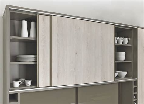 Wall cabinets are also referred to as upper cabinets. Sliding and folding rather than just opening - Hettich
