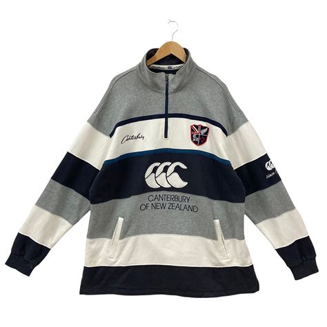 Vintage Canterbury Of New Zealand Rugby Sweatshirt Canterbury Etsy Uk