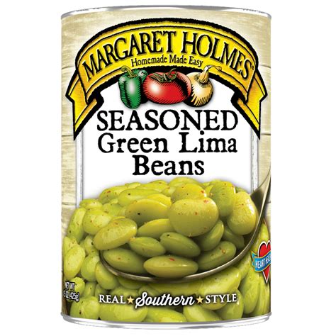 Margaret Holmes Seasoned Medium Green Lima Beans 15 Oz