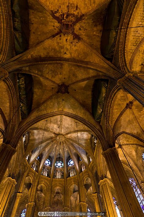 Photo Of Gothic Rib Vault Ceiling La Catedral Barcelona Spain