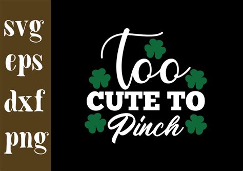 too cute to pinch svg graphic by svg shop · creative fabrica