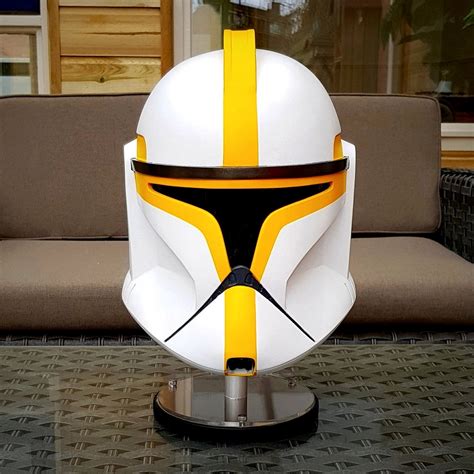 Ff Aotc Phase 1 Clone Trooper Commander Helmet Star Wars Helmet