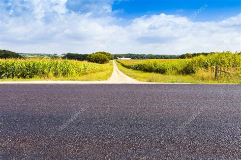 American Country Road Side View — Stock Photo 31846405