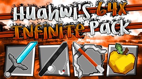 Minecraft Pvp Texture Pack Huahwis Infinite 64x Uhcmcsg Fps Youtube