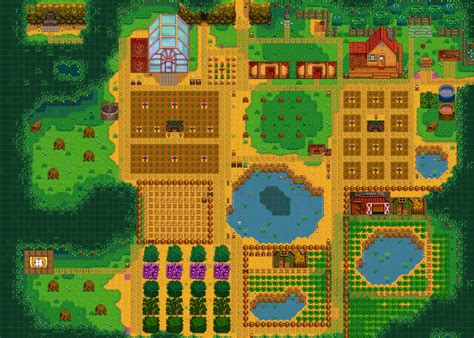 I usually do the standard farm for the space. Show me you Forest Farm map layouts? : StardewValley ...