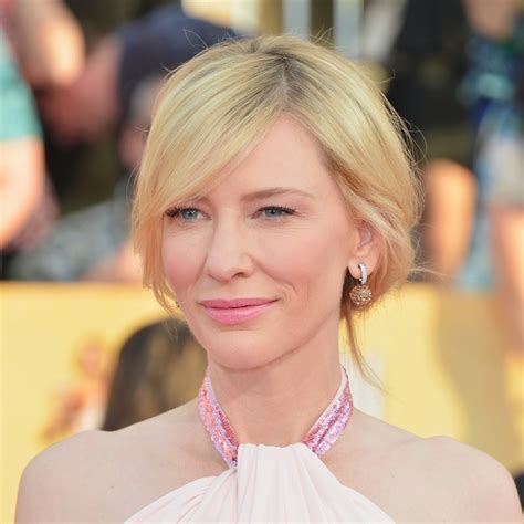 Cate Blanchetts Hair And Makeup At Sag Awards 2014 Popsugar Beauty