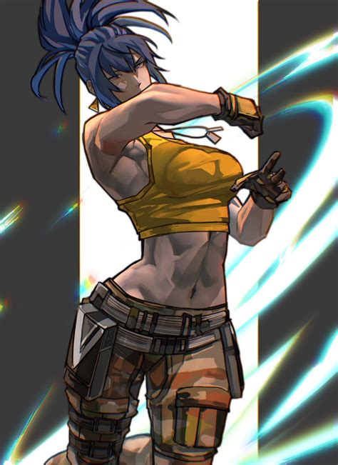 Leona Heidern The King Of Fighters And 2 More Drawn By Syachiiro
