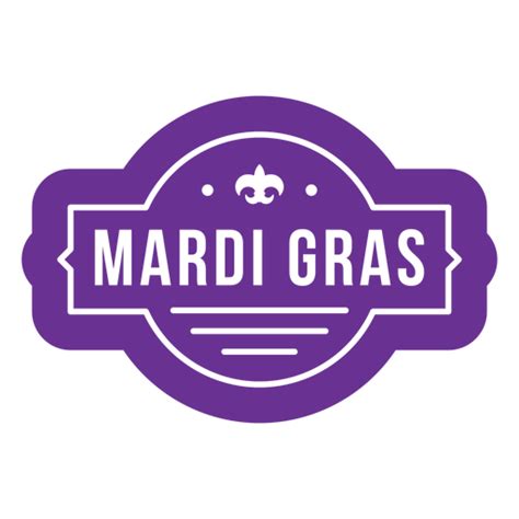 Purple Mardi Gras Badge Transparent Png And Svg Vector File