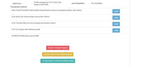 Tombol Reset Pendaftaran SSCASN PPPK 2021 Solusi Memilih Sekolah Induk