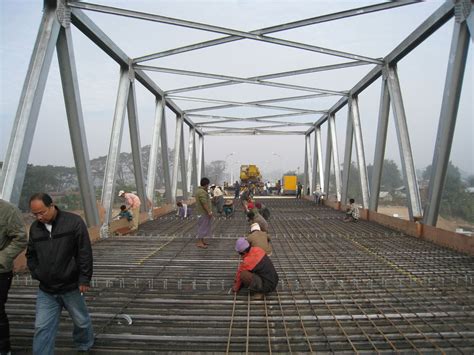 Permanent Concrete Deck Prefabricated Steel Truss Bridge