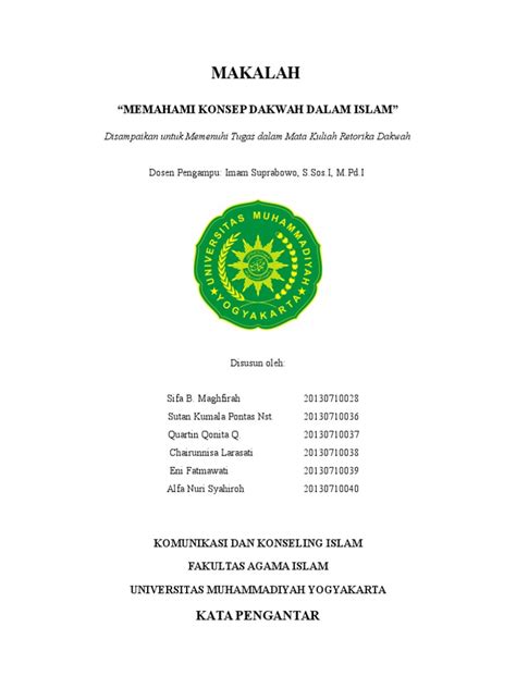 (suami istri) antara pria dan. Makalah Konsep Dakwah Dalam Islam