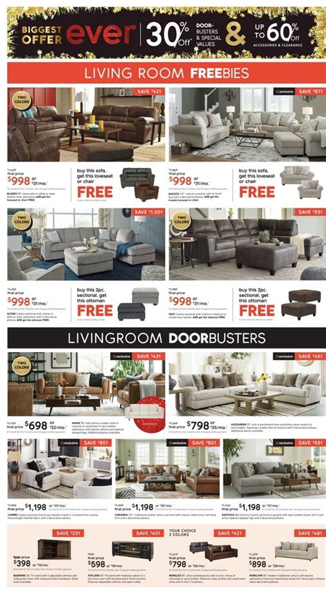 Ashley Furniture Homestore Black Friday Ad Sale