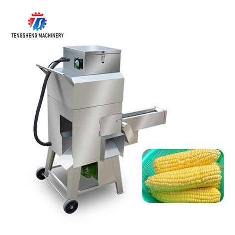 Electric Sweet Corn Peeling Machine Threshing Small Maize Shelling Ear Corn