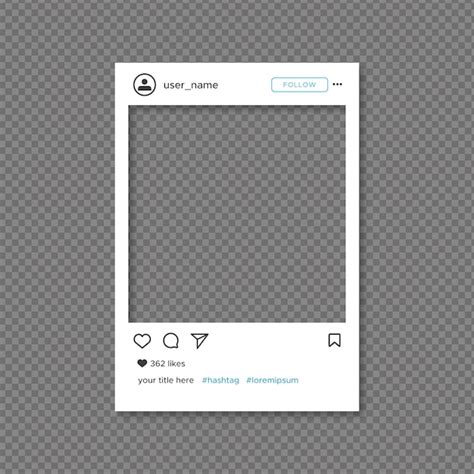 Free Vector Instagram Frame Template