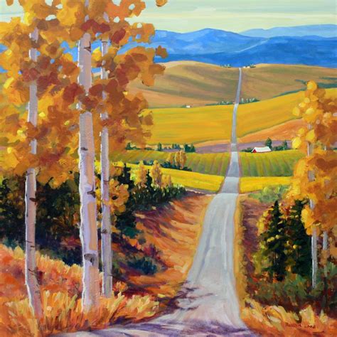 Alberta Foothills Robyn Lake Canadian Artist Foothills Paint