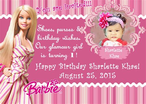 Click on our invitation tab which is located at the same. DIY Barbie Invitation - Nheng's Wonderland
