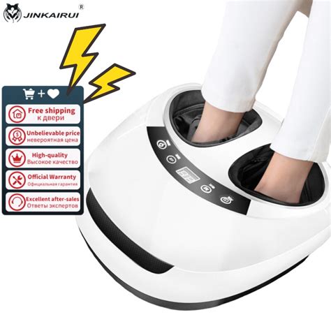 Jinkairui 220v Electric Antistress 3d Shiatsu Kneading Air Pressure Foot Massager Infrared Foot