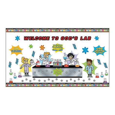 Oriental Trading Vbs Themes Bulletin Board Sets Science Lab