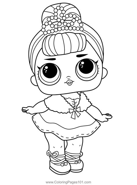 Crystal Queen Lol Surprise Coloring Page For Kids Free Lol