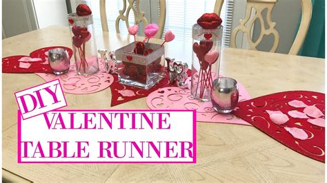 Valentine Diy Table Runner Youtube