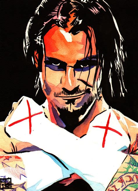 About 7 hours of work. CM Punk l Ink, colored pencil and watercolor on 9" x 12 ...