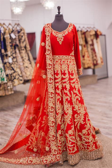 Amazing for the price, i will probably order a second one as a backup. Red Bridal Anarkali with a Train - Wellgroomed Designs