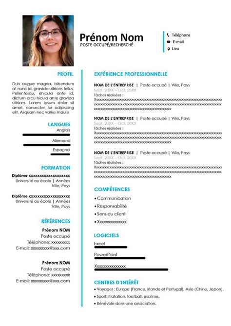Modèle de CV Hôtesse de Caisse - Télécharger Gratuit | CV Word
