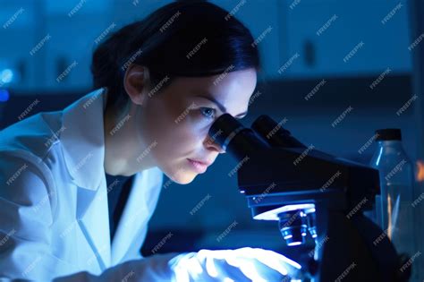Premium Ai Image Portrait Of A Skilled Medical Laboratory Technician Analyzing Samples With