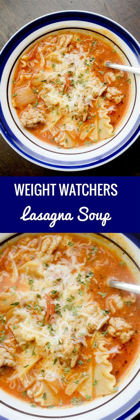Lasagna Soup Weight Watchers Recipe Diaries Points Recipes Ww