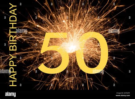 Congratulations To Happy 50th Birthday Stock Photo Alamy