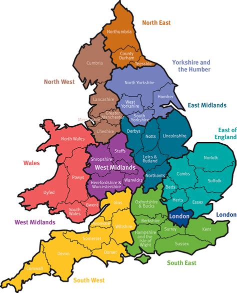 Regions And Counties In Them Uk Ꭼngland Ꭼ Ꮇidlands Pinterest