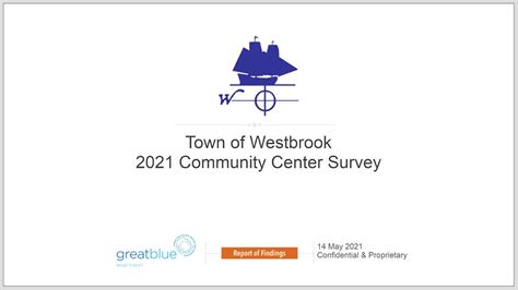 Community Center Survey Results Westbrook Ct