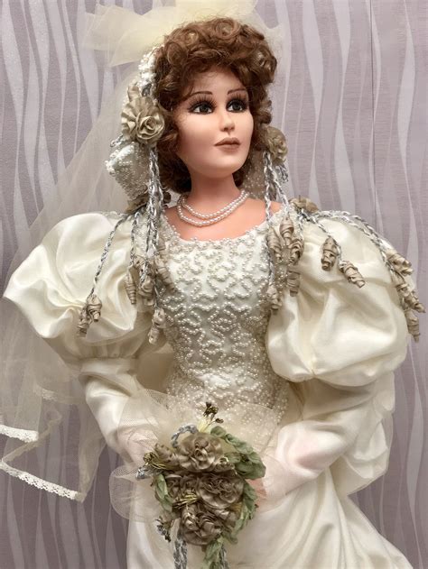 Julianna Pat Thompson Doll In Truesculpt For The Franklin Mint Bride Dolls Bride Victorian Dress