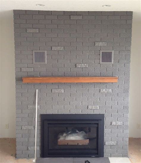 70s Fixer Upper Brick Fireplace Makeover Before And After