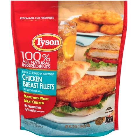 Tender chicken, tomato sauce, herbs & cheese! Tyson Frozen Breaded Chicken Breast Fillets from Publix ...