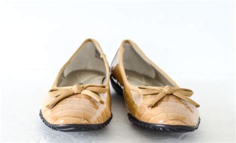 Bellini Guafan Tan Patent Leather Ballet Flats Shoes 55m Ebay