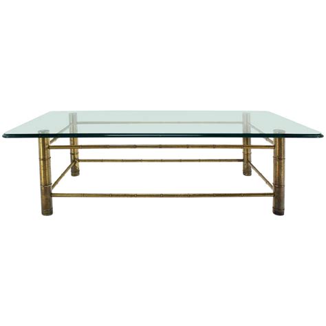 Enjoy free shipping on most stuff, even big stuff. Faux Bamboo Glass-Top Coffee Table, Mid-Century Modern at 1stdibs
