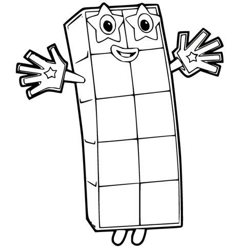 numberblocks coloring pages coloring nation